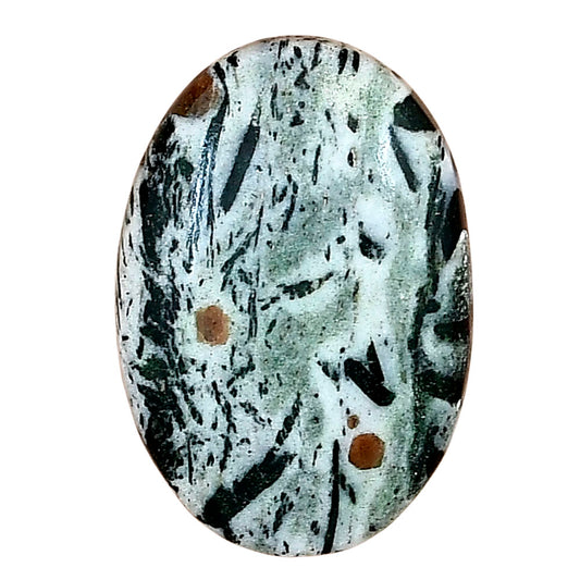 Hornblende 28.5x19.6x6.3 mm Oval Gemstone LS03337-54