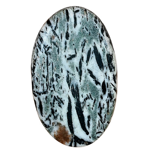 Hornblende 34.55x21.06x4.7 mm Oval Gemstone LS03338-54
