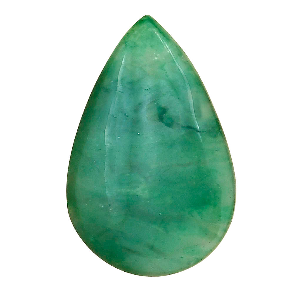 Nephrite Jade 30.6x20x5 mm Pear Gemstone LS03342-55