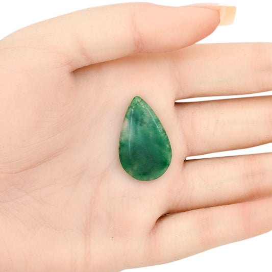 Nephrite Jade 28.7x17.75x4 mm Pear Gemstone LS03345-55