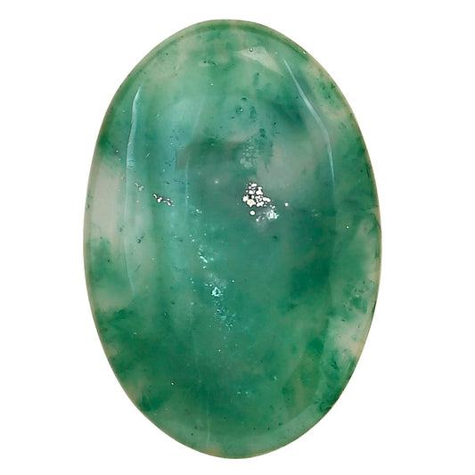 Nephrite Jade 36.2x24.5x5.5 mm Oval Gemstone LS03350-55