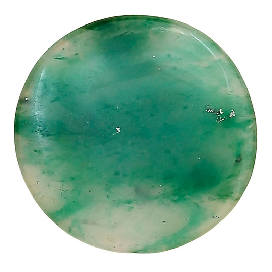 Nephrite Jade 24.8x24.8x3 mm Round Gemstone LS03356-55
