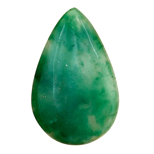 Nephrite Jade 27.25x17.35x4.5 mm Pear Gemstone LS03357-55