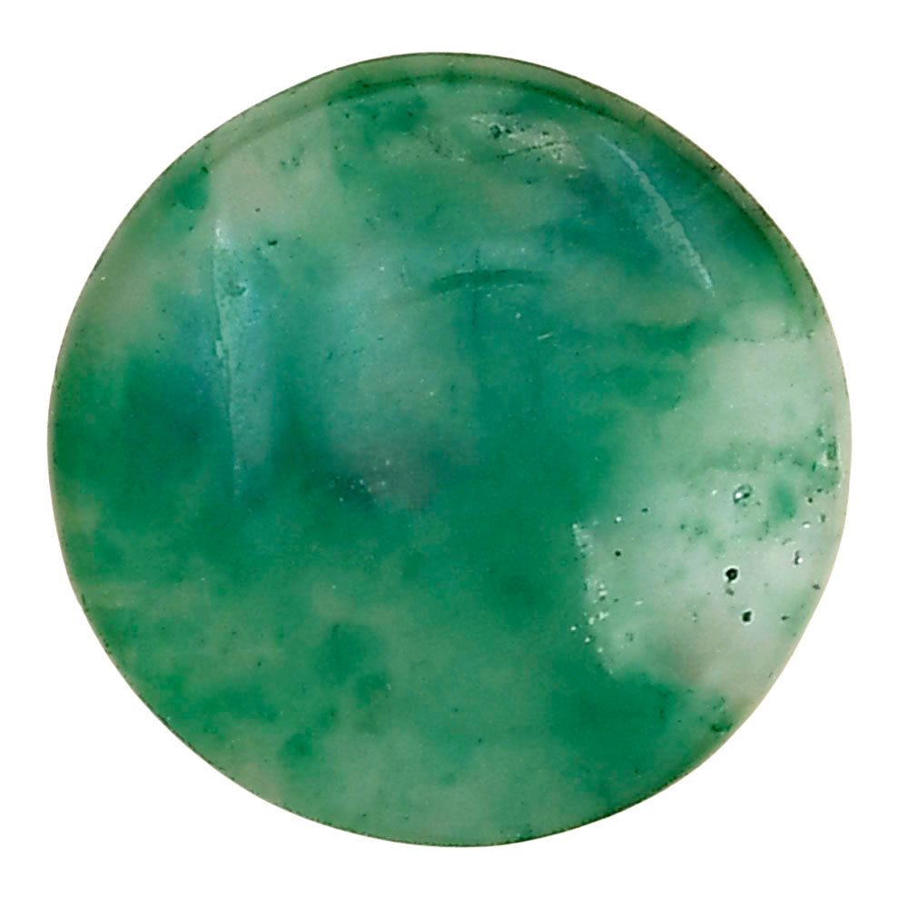 Nephrite Jade 19.5x19.5x5 mm Round Gemstone LS03358-55