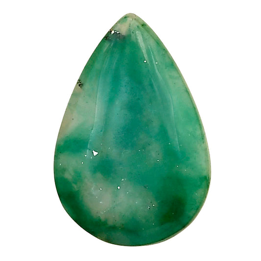 Nephrite Jade 27.3x18.4x5 mm Pear Gemstone LS03359-55