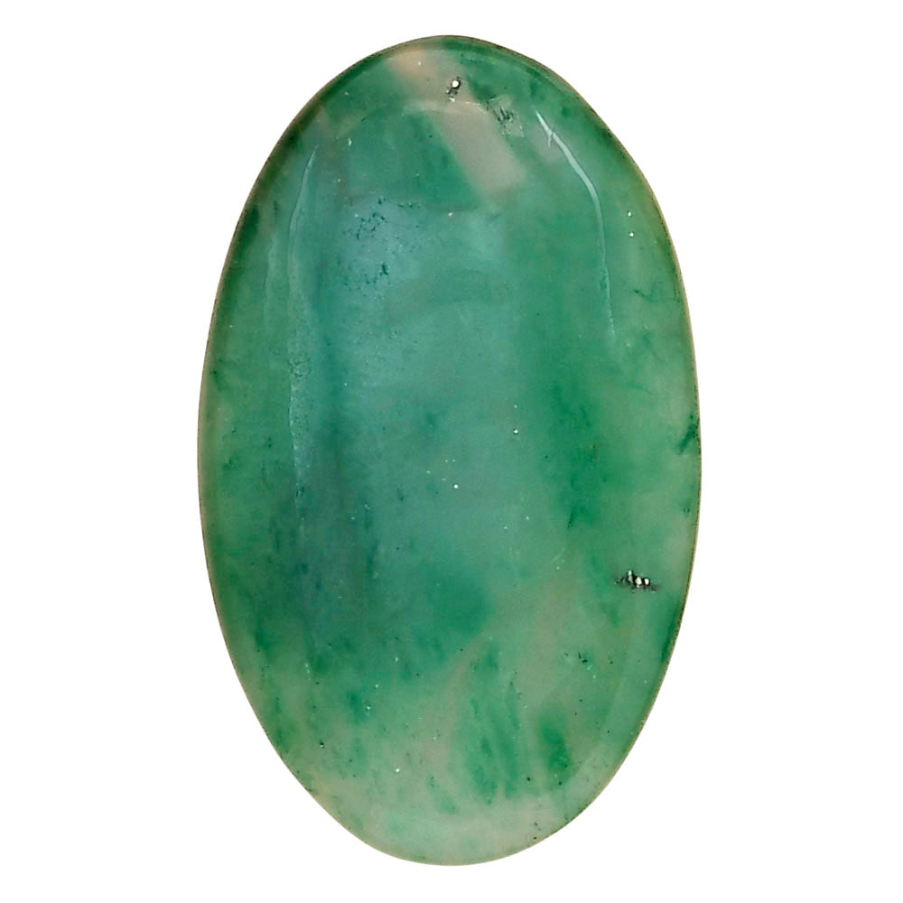 Nephrite Jade 34.1x20.65x5 mm Oval Gemstone LS03361-55
