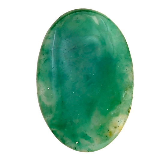 Nephrite Jade 32.2x21.7x5 mm Oval Gemstone LS03363-55