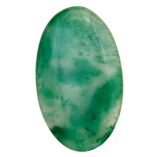 Nephrite Jade 34.35x20.5x4.8 mm Oval Gemstone LS03367-55