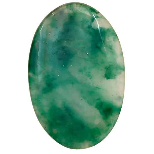 Nephrite Jade 36.25x23.85x4.5 mm Oval Gemstone LS03368-55