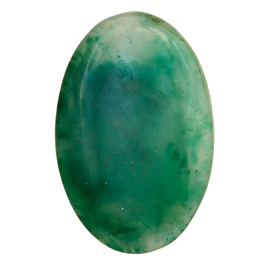 Nephrite Jade 30.25x20x4.5 mm Oval Gemstone LS03369-55
