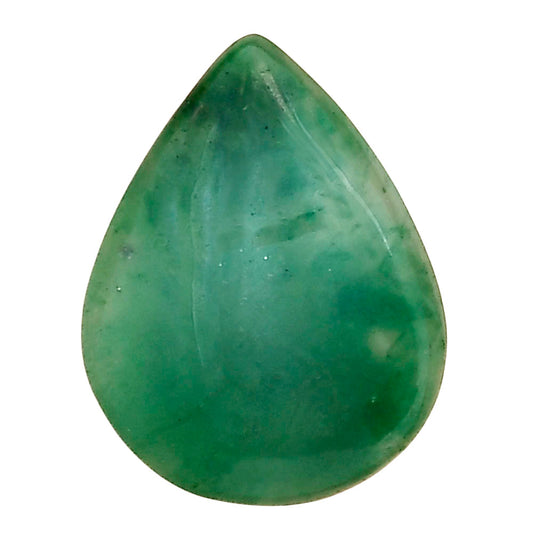 Nephrite Jade 23.6x18.3x5 mm Pear Gemstone LS03375-55