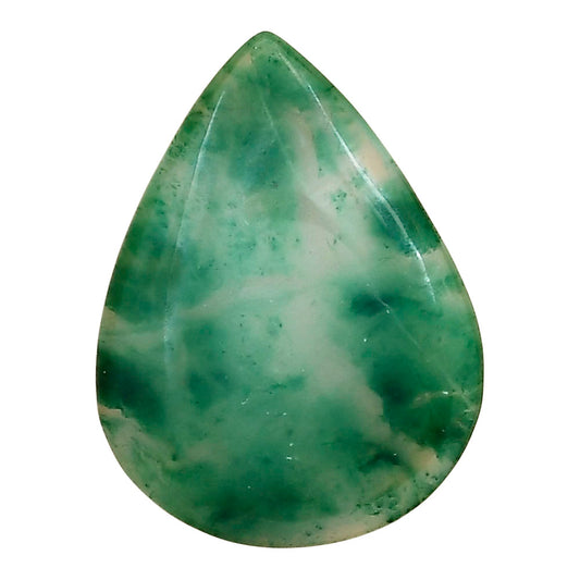Nephrite Jade 30.6x23x4 mm Pear Gemstone LS03376-55