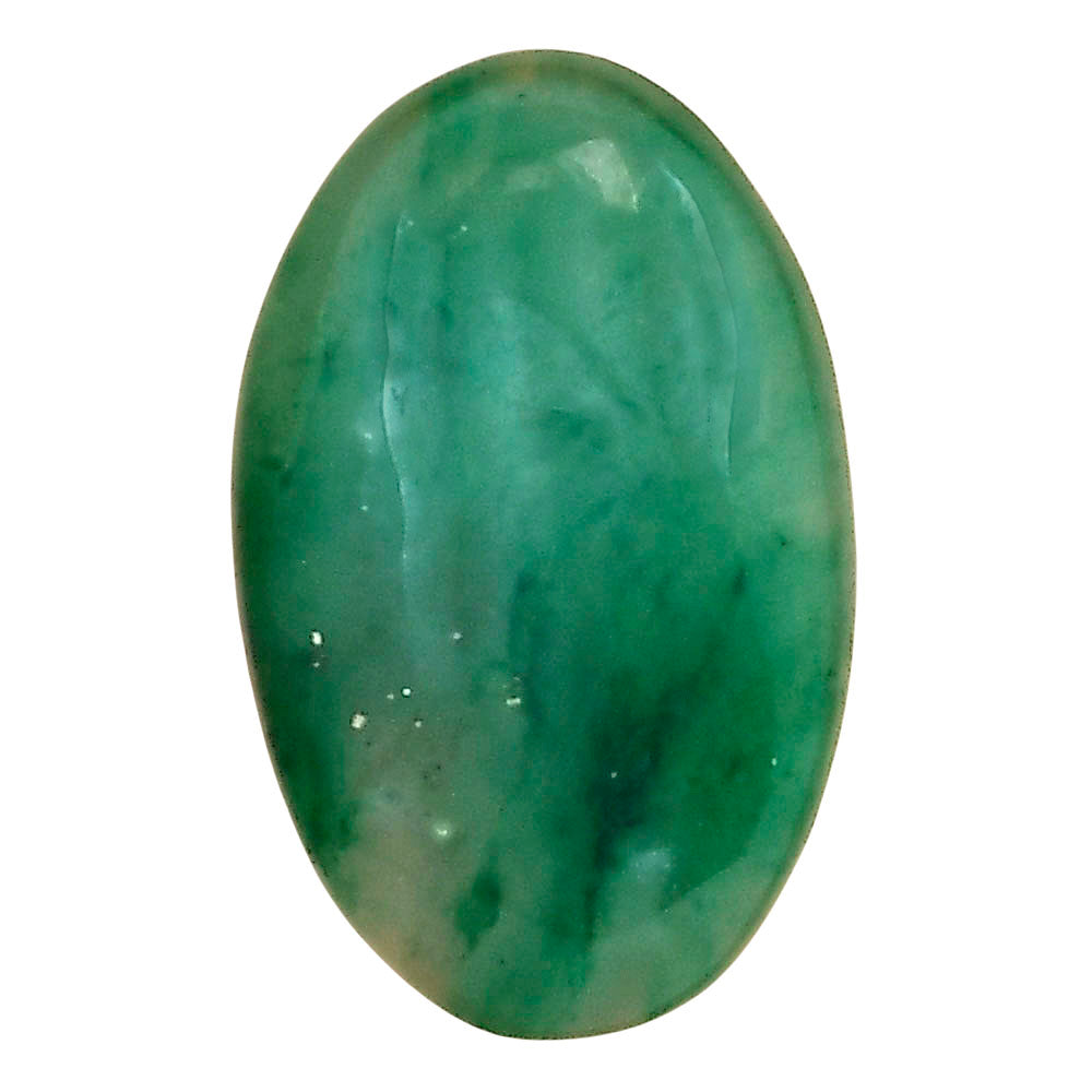 Nephrite Jade 26.6x16.6x5.5 mm Oval Gemstone LS03378-55
