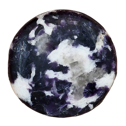 Purple Lepidolite 30.5x30.5x6 mm Round Gemstone LS03384-56