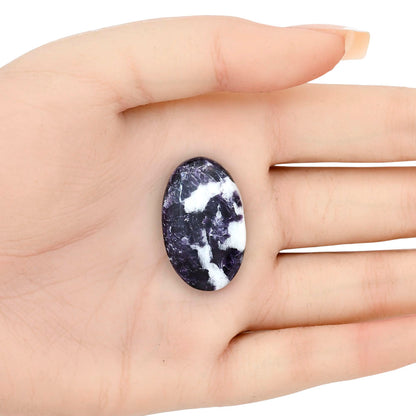 Purple Lepidolite 30.55x18.8x6 mm Oval Gemstone LS03386-56