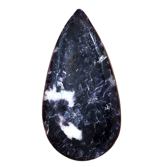 Purple Lepidolite 36.35x18.85x4.5 mm Pear Gemstone LS03387-56