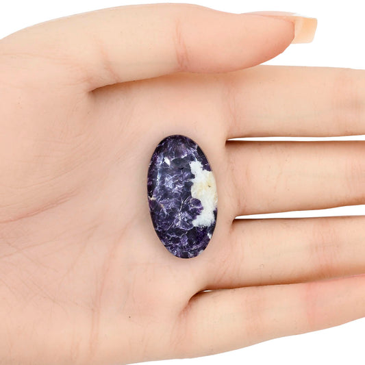 Purple Lepidolite 30.85x17.3x6 mm Oval Gemstone LS03388-56