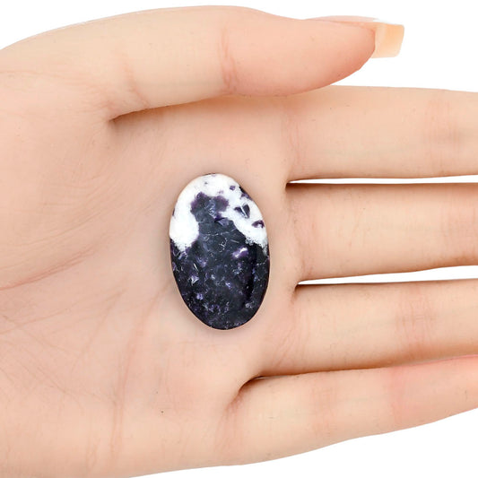 Purple Lepidolite 30.1x19.1x5.8 mm Oval Gemstone LS03390-56