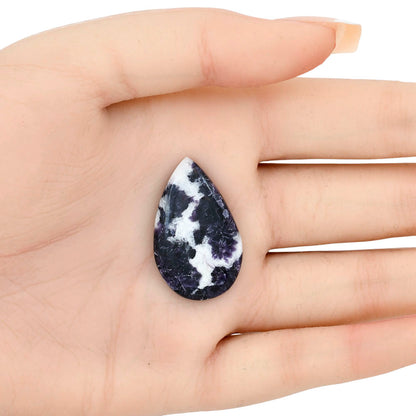 Purple Lepidolite 31.7x19.45x4.3 mm Pear Gemstone LS03391-56