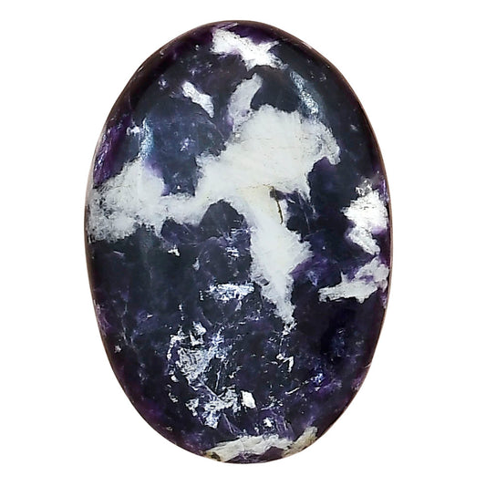Purple Lepidolite 33.8x23.5x6 mm Oval Gemstone LS03397-56
