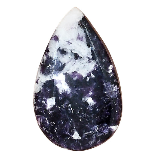 Purple Lepidolite 29.5x18.2x5.4 mm Pear Gemstone LS03398-56
