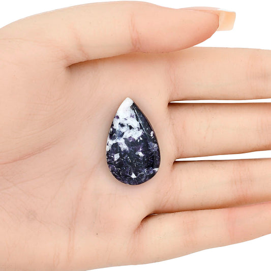 Purple Lepidolite 29.5x18.2x5.4 mm Pear Gemstone LS03398-56