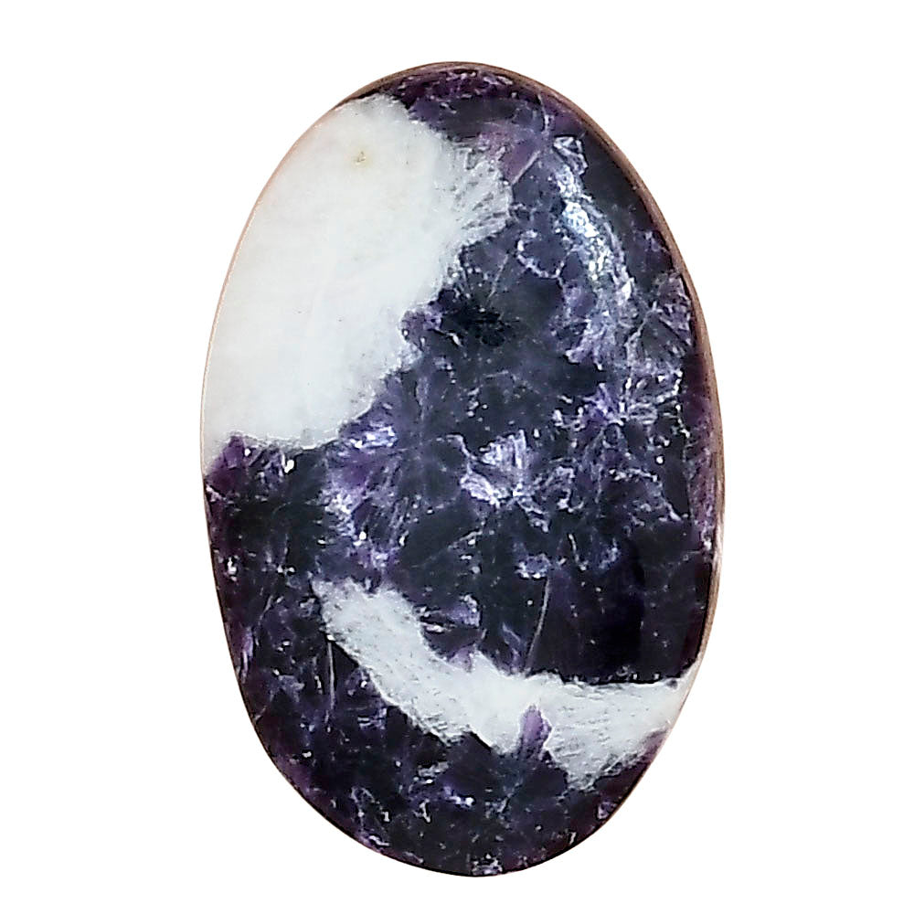Purple Lepidolite 26.25x16.9x6 mm Oval Gemstone LS03400-56