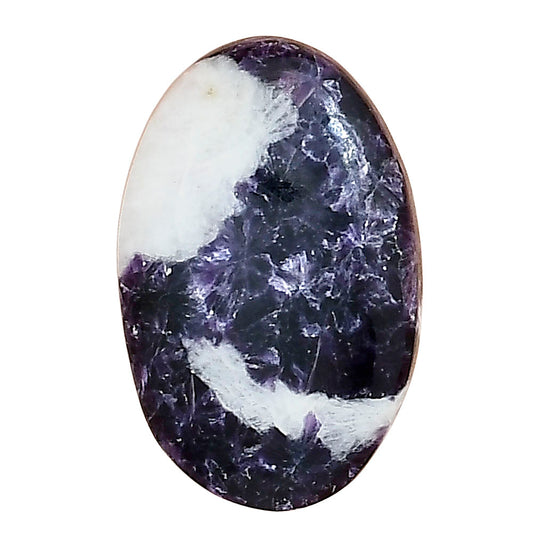 Purple Lepidolite 26.25x16.9x6 mm Oval Gemstone LS03400-56