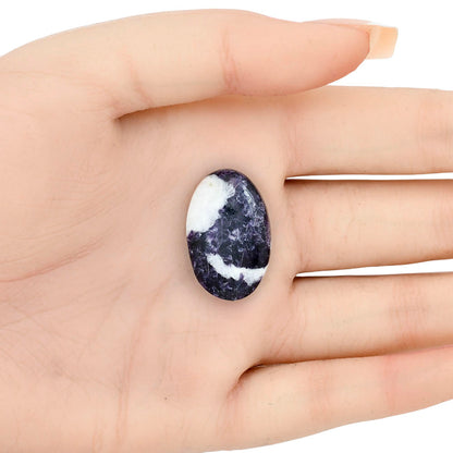 Purple Lepidolite 26.25x16.9x6 mm Oval Gemstone LS03400-56
