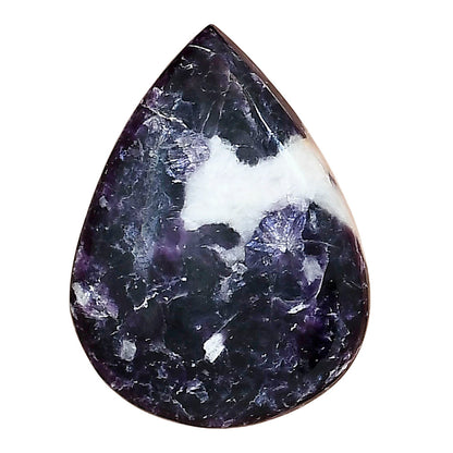 Purple Lepidolite 30.25x22.45x5.5 mm Pear Gemstone LS03401-56