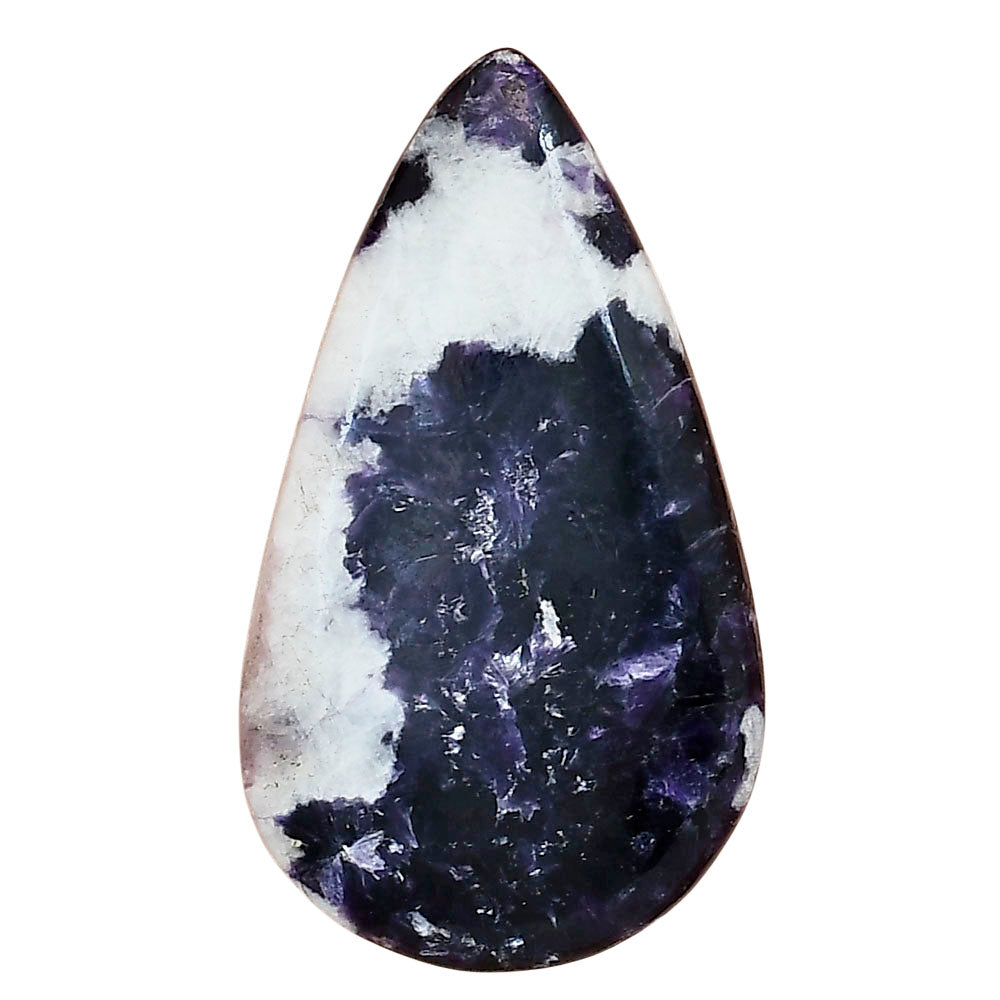Purple Lepidolite 39.7x22.7x5 mm Pear Gemstone LS03405-56