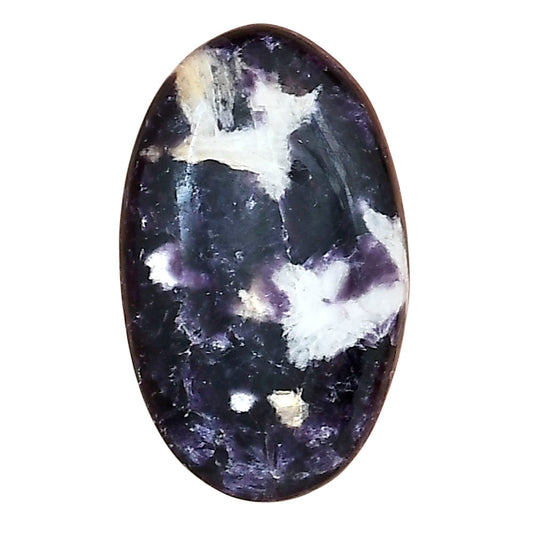 Purple Lepidolite 28.65x17.35x5.5 mm Oval Gemstone LS03406-56