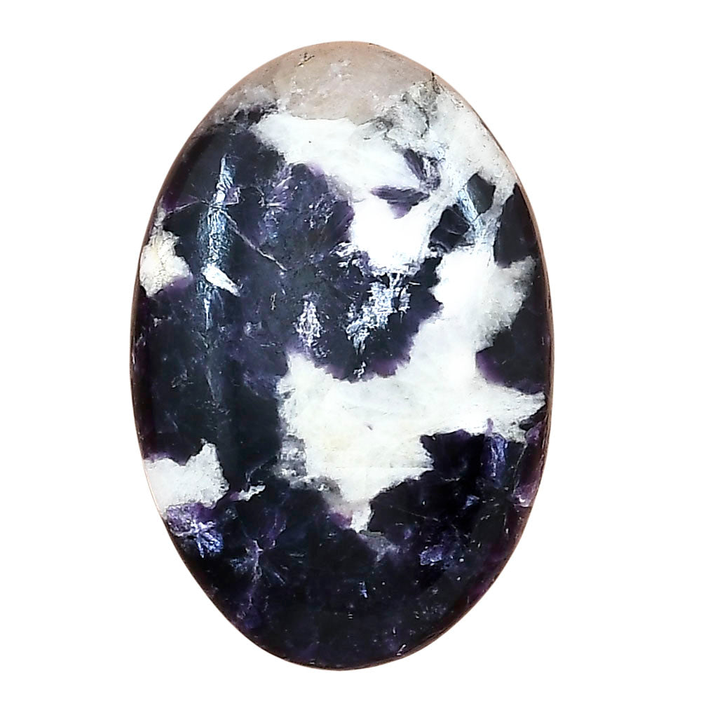 Purple Lepidolite 35.85x24.1x7 mm Oval Gemstone LS03407-56