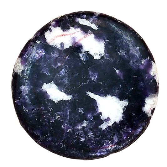 Purple Lepidolite 32.2x32.2x5 mm Round Gemstone LS03408-56
