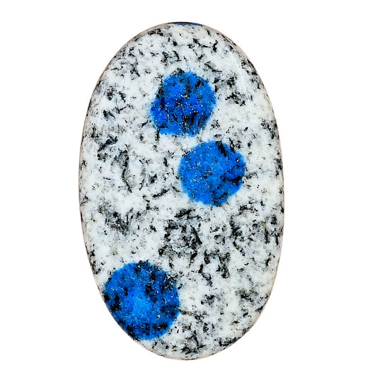 K2 Blue - Azurite In Quartz 48.13x29.83x6.1 mm Oval Gemstone LS03421-57