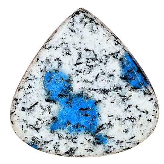 K2 Blue - Azurite In Quartz 35.07x34.81x16.3mm Heart Gemstone LS03422-57
