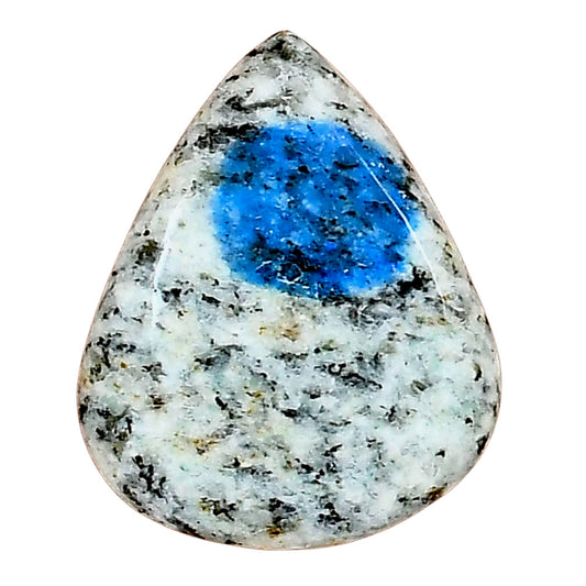 K2 Blue - Azurite In Quartz 24.39x19.8x5 mm Pear Gemstone LS03426-57
