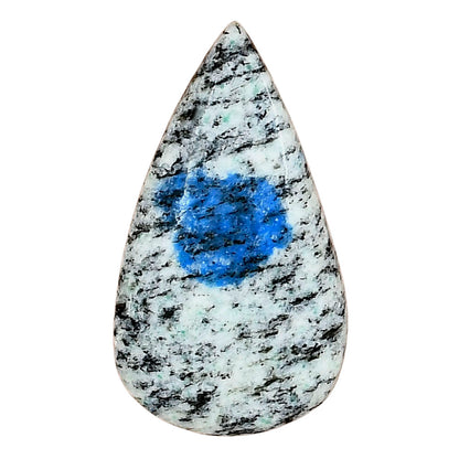 K2 Blue - Azurite In Quartz 34.14x19x5.5 mm Pear Gemstone LS03428-57