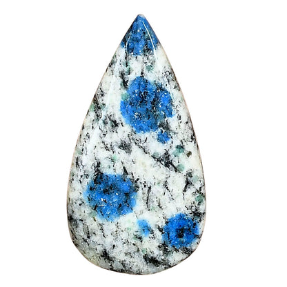 K2 Blue - Azurite In Quartz 36.38x19.47x4.1 mm Pear Gemstone LS03429-57