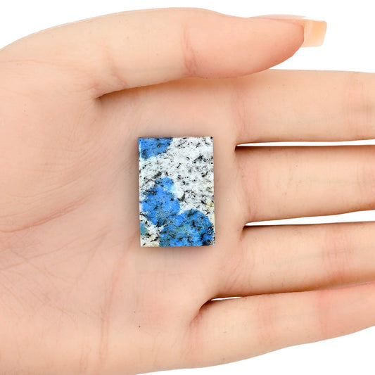 K2 Blue - Azurite In Quartz 26.72x18.2x5.2 mm Baguette Gemstone LS03431-57