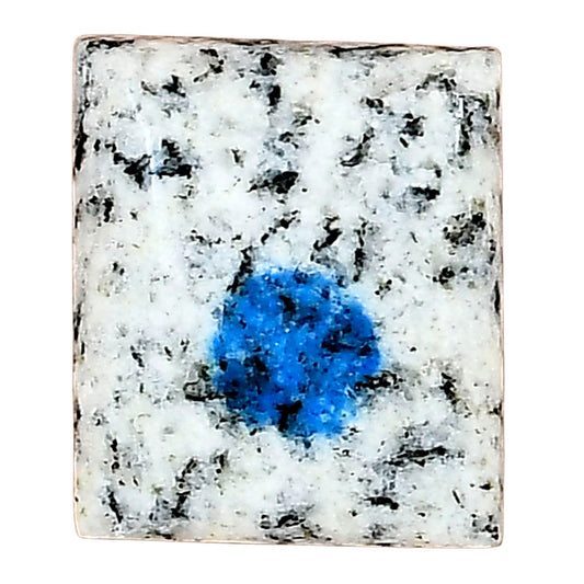 K2 Blue - Azurite In Quartz 19.26x16.29x5.5 mm Baguette Gemstone LS03433-57