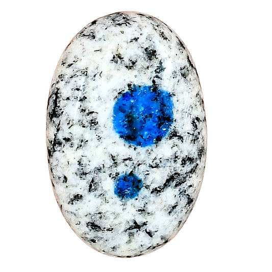 K2 Blue - Azurite In Quartz 30.35x19.75x7 mm Oval Gemstone LS03434-57