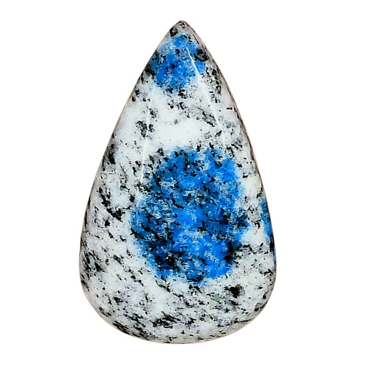 K2 Blue - Azurite In Quartz 28.76x17.5x6.1 mm Pear Gemstone LS03438-57