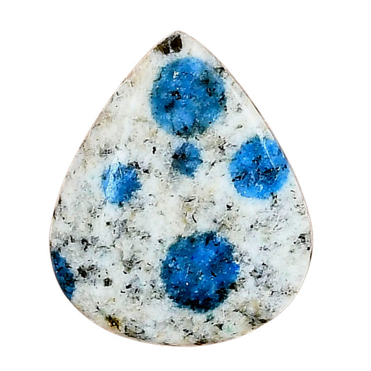 K2 Blue - Azurite In Quartz 24.17x19.82x3.7 mm Pear Gemstone LS03439-57
