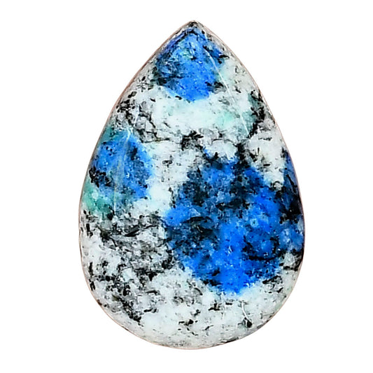 K2 Blue - Azurite In Quartz 23.6x16.25x6.4 mm Pear Gemstone LS03440-57