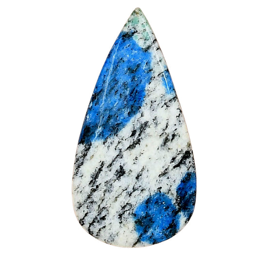 K2 Blue - Azurite In Quartz 33.74x17.48x4.5 mm Pear Gemstone LS03441-57
