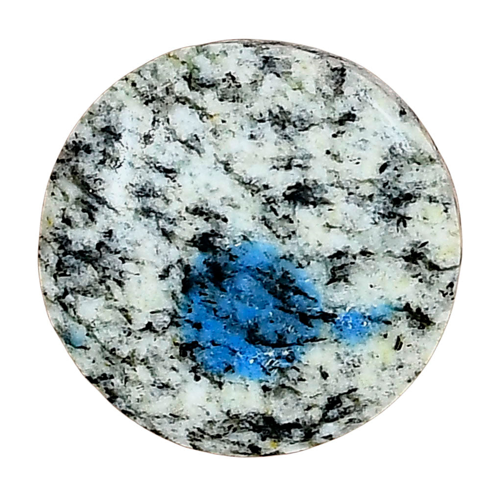 K2 Blue - Azurite In Quartz 21.65x21.65x4.65mm Round Gemstone LS03443-57