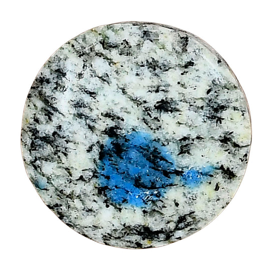 K2 Blue - Azurite In Quartz 21.65x21.65x4.65mm Round Gemstone LS03443-57