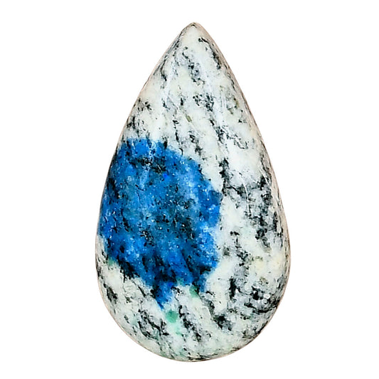 K2 Blue - Azurite In Quartz 29.45x16.6x6.6 mm Pear Gemstone LS03445-57