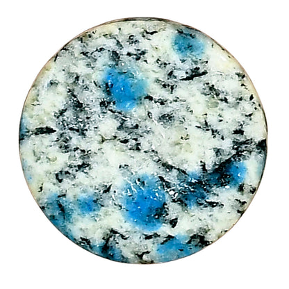K2 Blue - Azurite In Quartz 20x20x2.8 mm Round Gemstone LS03449-57